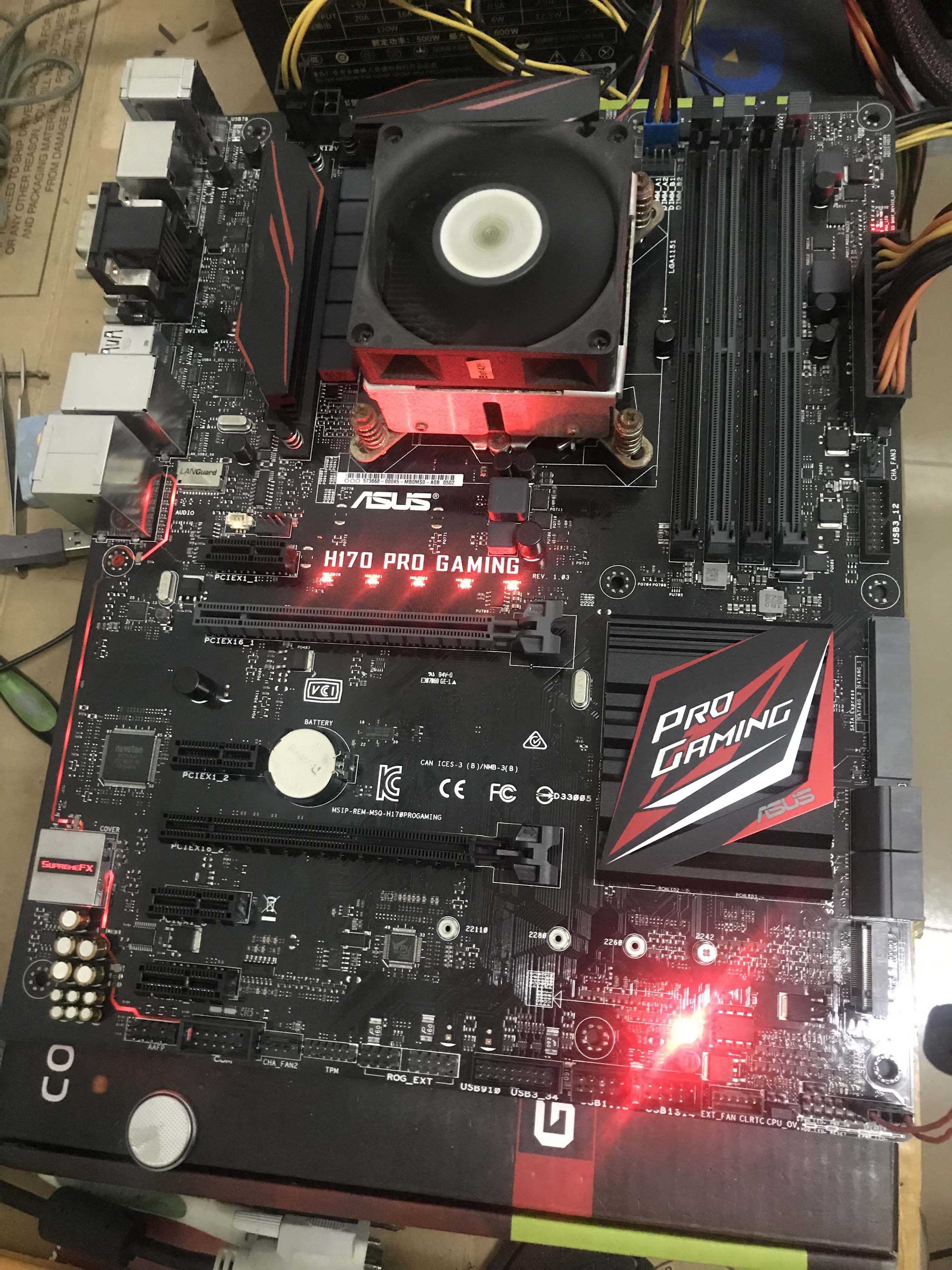 h170主板asus华硕h170progaming玩家国度支持1151针ddr4主板