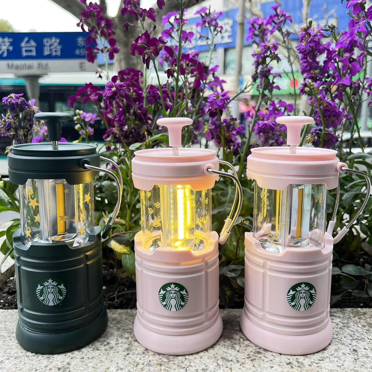 星巴克户外露营灯挂式帐篷营地氛围野营灯手提复古马灯室内装饰灯