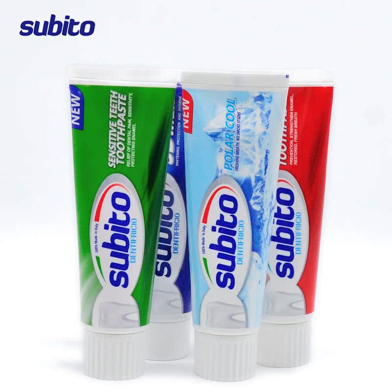 Italy Schuby subito Imported toothpaste White Tooth To bad breath Moth proofing Brightening fresh Mint flavorin the Care cleaners/Sanitary napkins/Paper/Aromatherapy , Shampoo bath/Personal cleanliness , Oral Care , Toothpaste category - from Buy2taobao.com to provide professional Taobao agent buy service