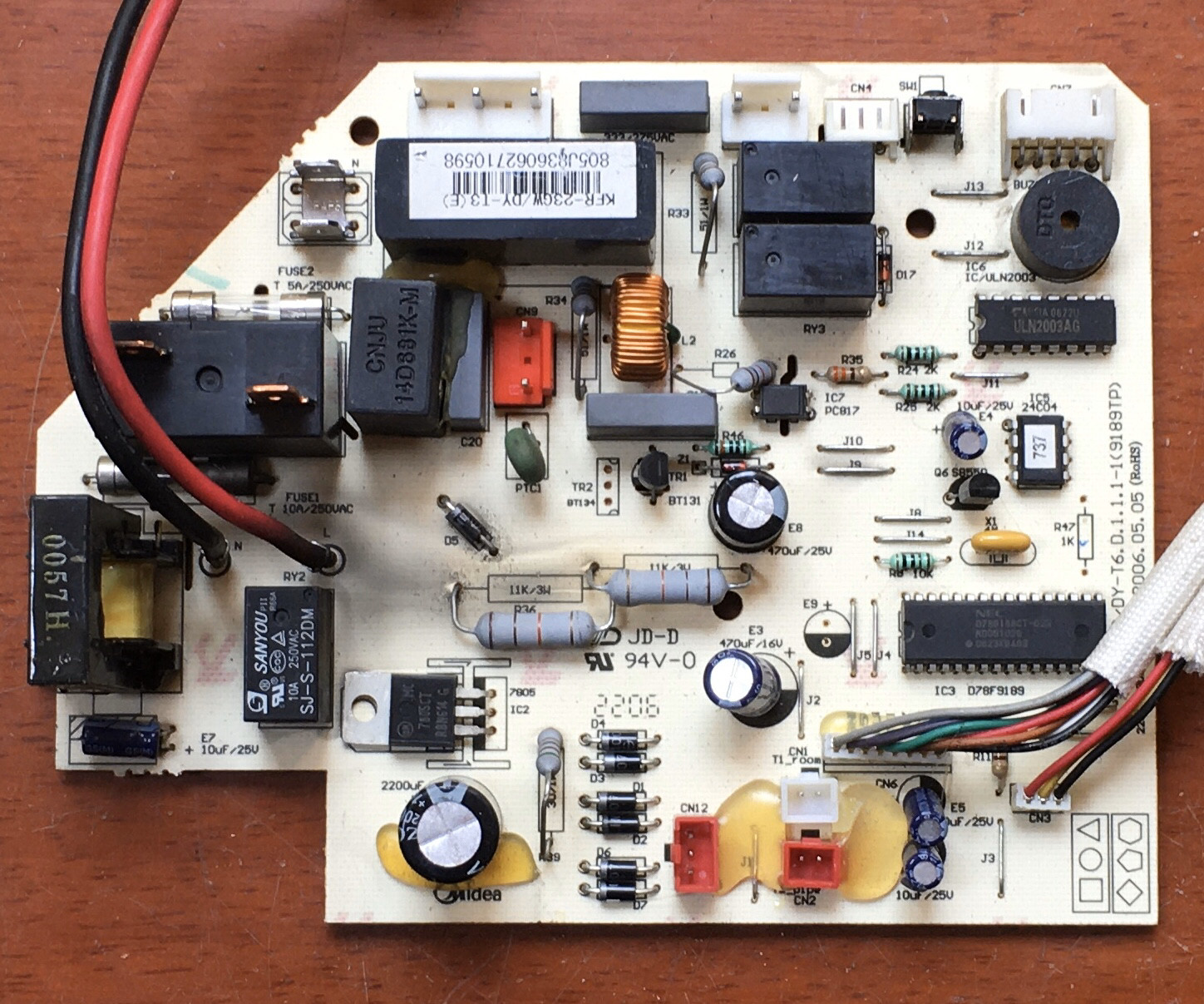 美的变频空调内机主板电脑kfr2632g35gdyt6d11pcb电路板