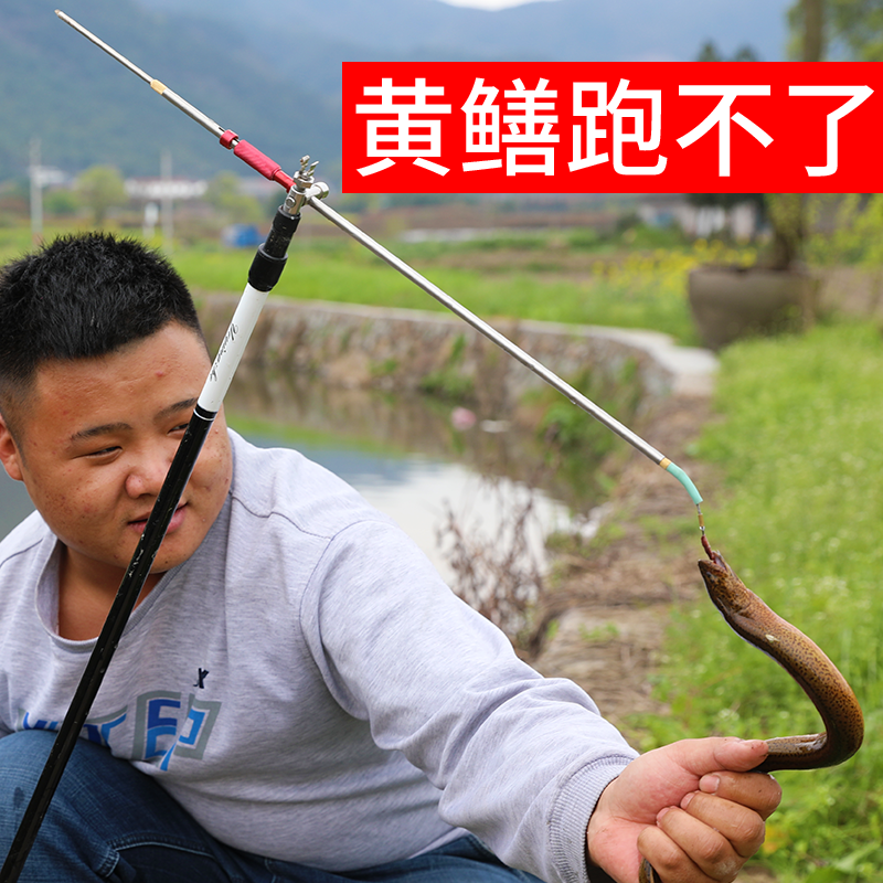 黄鳝钩全套鳝鱼钩套装引条高岸懒人钓有倒刺黄鳝专用神器鳝鱼鱼钩