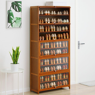 鞋架子简易门口放家用室内好看收纳经济型多层防尘实木质置物鞋柜