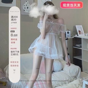 感性词典：私房宫廷风睡裙性睡衣仙女感蕾丝火辣制服诱惑内衣套装