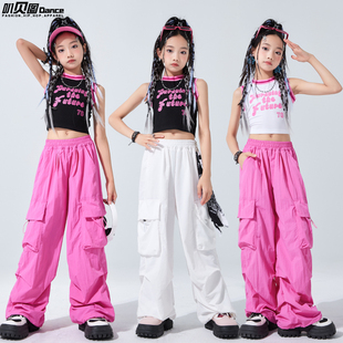 六一女童爵士舞服装街舞儿童潮服嘻哈走秀表演服hiphop演出服套装