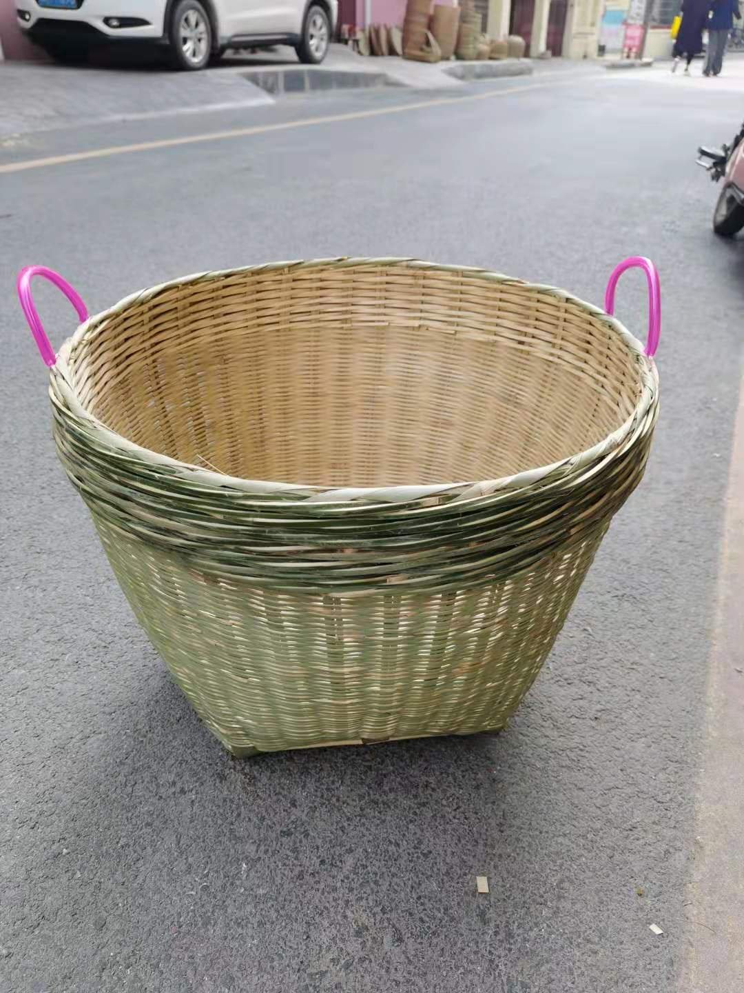 家筐厂篮编纳收垃圾果h萝编箩竹水大筐物收杂区景用筐纳工竹本日