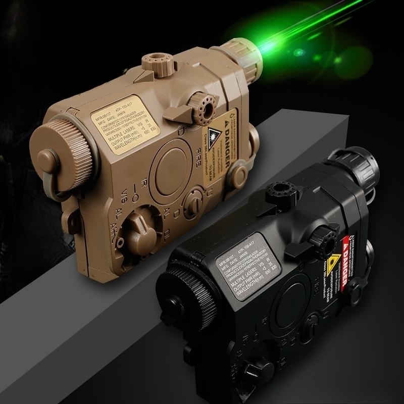 peq15战术激光玩具软弹枪配件手电筒电池盒红外线镭射绿瞄多功能