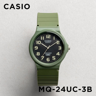 卡西欧CASIO MQ-24UC-3B 新款学生考试防水静间小黑表儿童手表