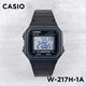 卡西欧手表CASIO W-217H-1A 户外运动电子表时尚简约复古小方表