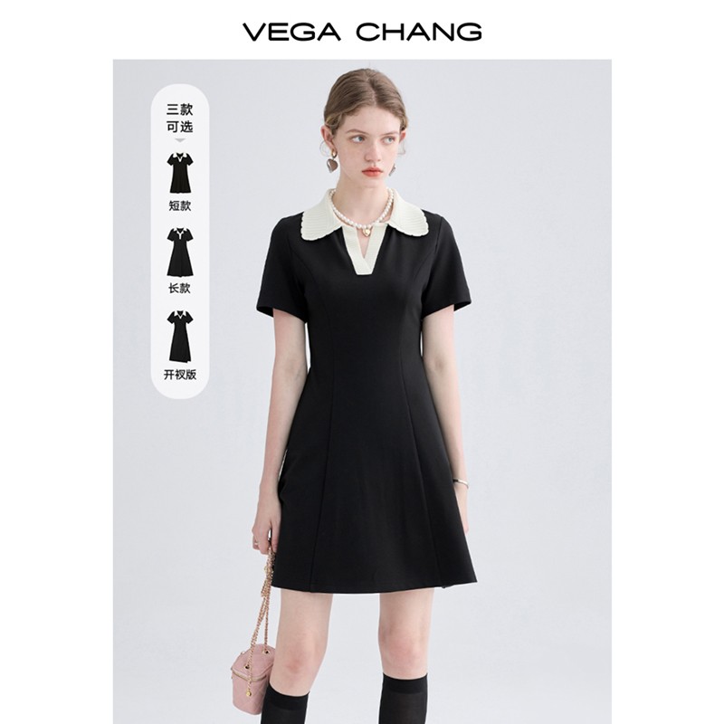 VEGA CHANG高级感连衣裙女