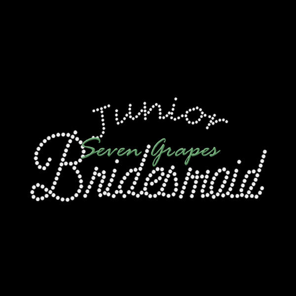 手工junior bridesmaid小伴娘热转印烫钻图案贴 t恤烫图案|msdalam kategori Aksesori/Belt kulit/Hat/Muffler, aksesori lain - dari Buy2taobao.com untuk memberikan perkhidmatan ejen Taobao profesional membeli