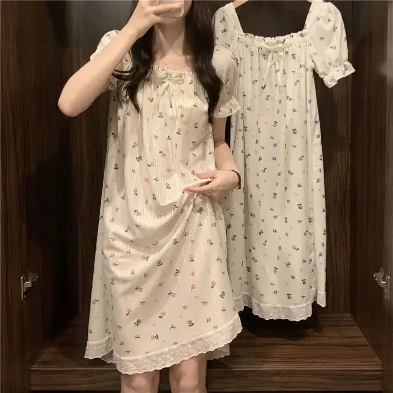 Summer Sexy Women Nightwear Sweet Sleepwear Nightgown Thin K