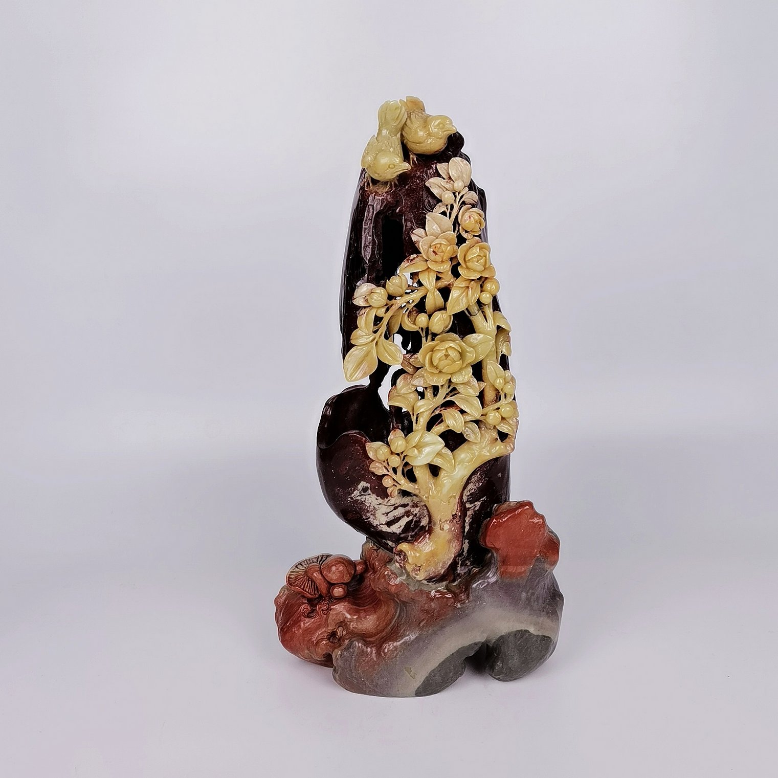 鸟语花香小鸟牡丹青田龙蛋石雕刻摆件蘑菇精美天然俏色手工艺术品在类目 家居饰品, 摆件中 - 来自Buy2taobao.com提供专业的淘宝代购服务