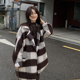 一三良品小个子 气质姐！设计感不规则羊毛双面呢大衣外套女冬季