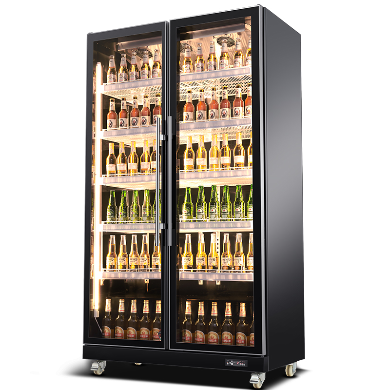 德玛仕啤酒柜展示柜酒吧冰箱商用冷藏保鲜超市饮料柜三门立式冷柜