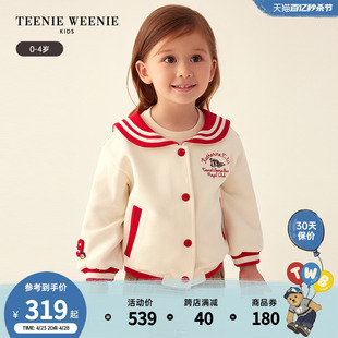 TeenieWeenie Kids小熊童装女宝宝23年款秋季海军风棒球服外套
