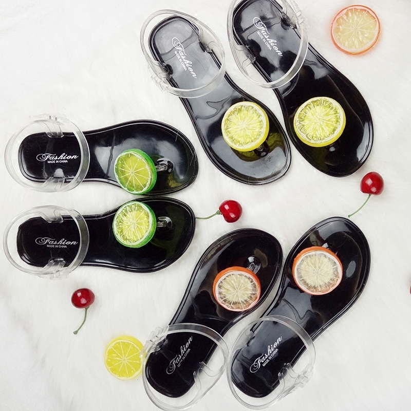 沙灘海邊水晶果凍涼鞋女夏季2019新款可愛甜美夾腳中學生平底防滑在類目 女鞋, 涼鞋中 - 來自Buy2taobao.com提供專業的淘寶代購服務