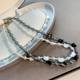 倪妮同款天然贝母珍珠猫咪项链高级感小众设计时尚甜美锁骨链潮