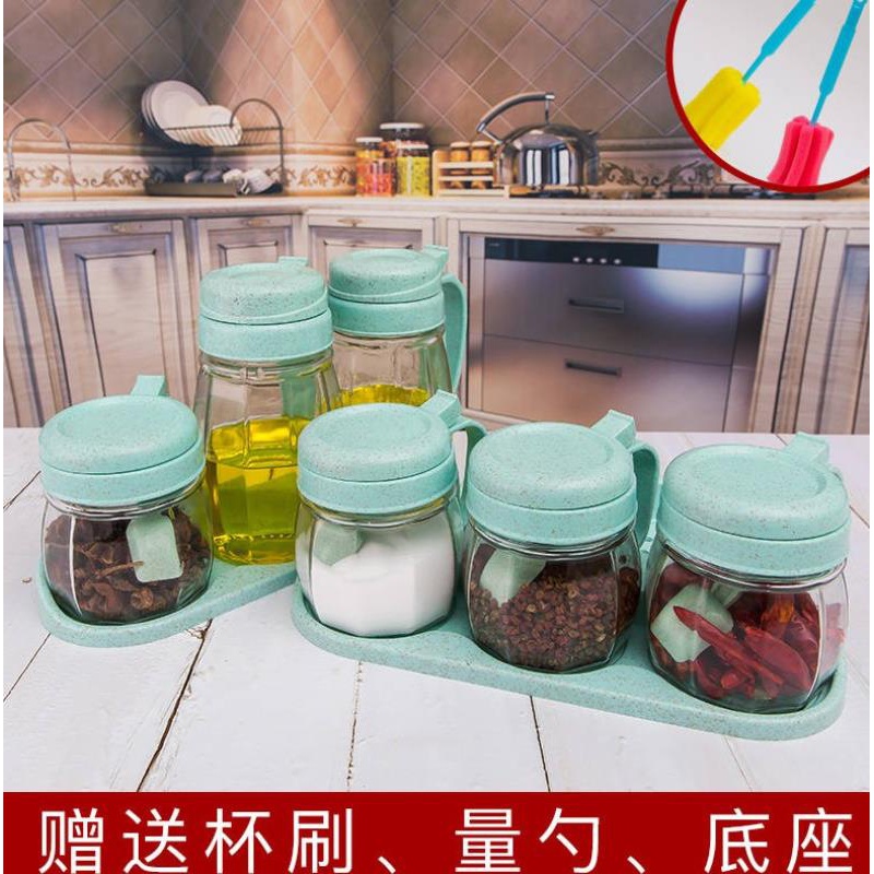 Empty bottles Glass Japanese transparent Food boxes With cover Seasoning Box suit kitchen handlein the Kitchen/Cooking utensils , Kitchen Gadgets/Kitchen storage , Storage jars/Kitchen storage containers , Seasoning bottles category - from Buy2taobao.com to provide professional Taobao agent buy service