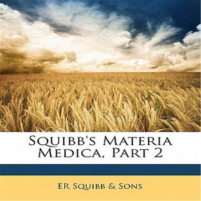 【预售】squibbs materia medica, part 2