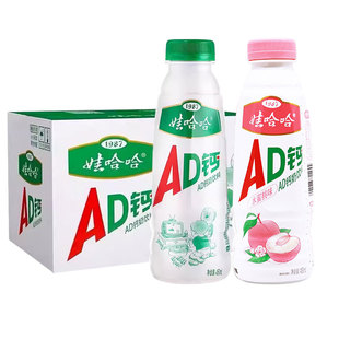 娃哈哈ad钙奶450ml*15瓶整箱酸奶风味饮料乳酸牛奶哇哈哈营养早餐