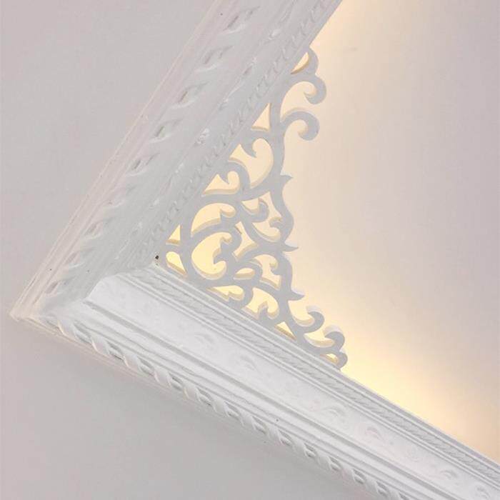 热销实木贴花_顶角线装饰雕花石膏线条吊顶线欧式转角角花白色天花线