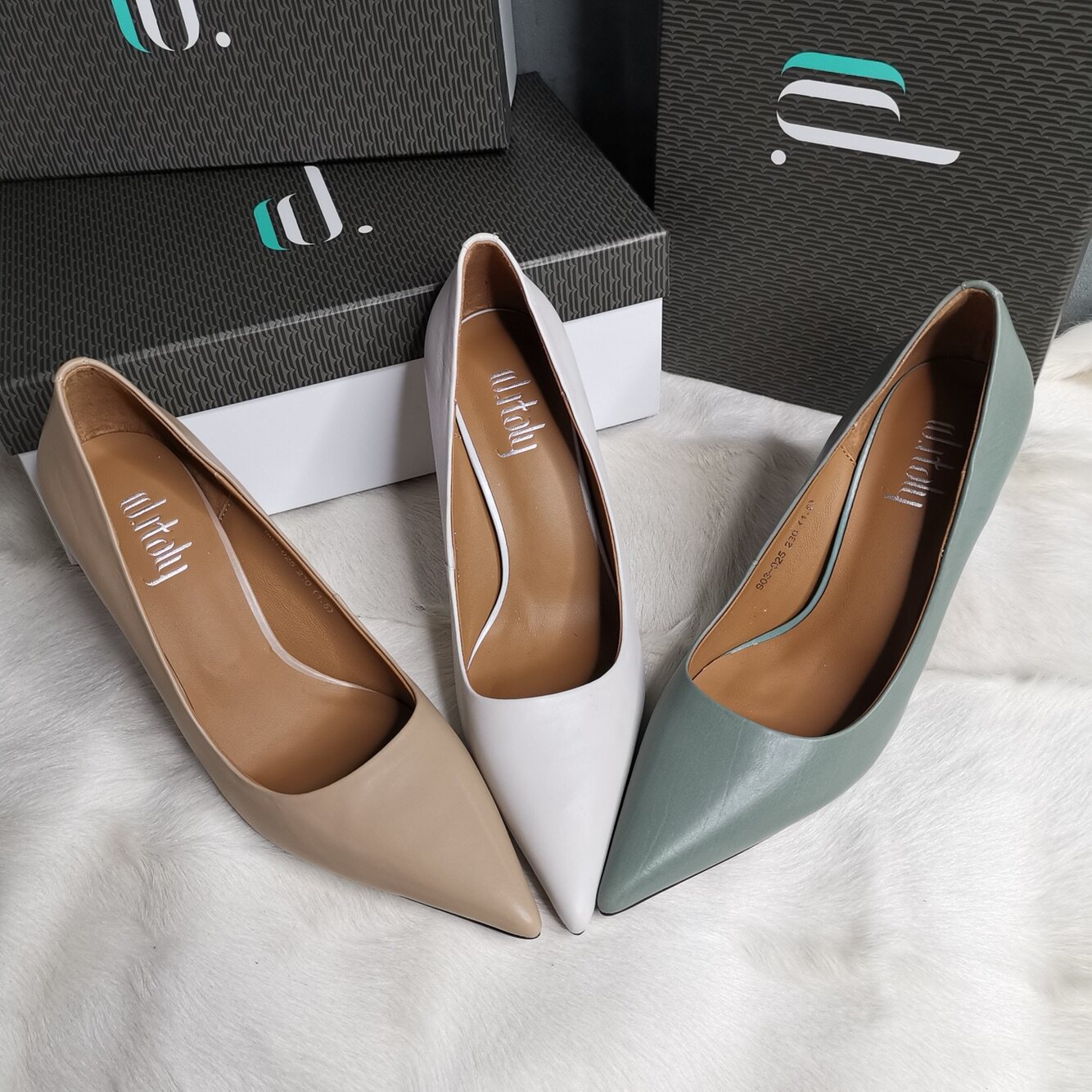 dditaly女鞋欧洲站特20款进口胎牛皮经典圆口尖头细高跟女单鞋