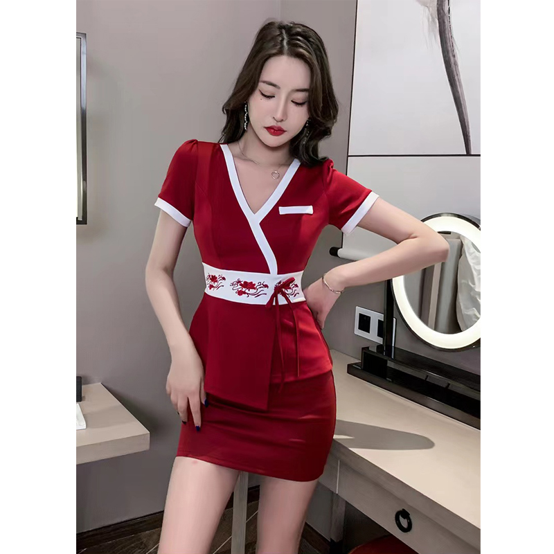 新款美容师工作服女美容院足疗店技师服按摩足浴养生会所酒店制服