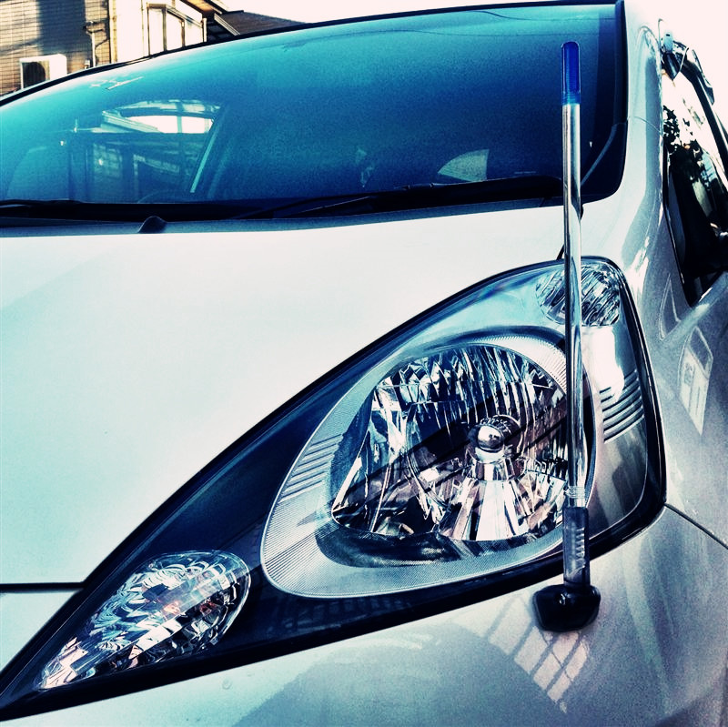 【正品现货】日本星光産業粘贴式汽车前保险杠自发光导盲杆对位杆