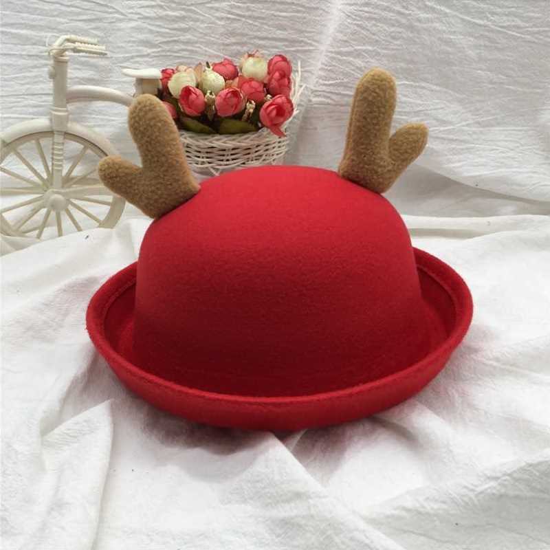 (今日10折)圣诞节圣诞帽头饰成人儿童圣诞老人鹿角红色礼帽节日活动氛