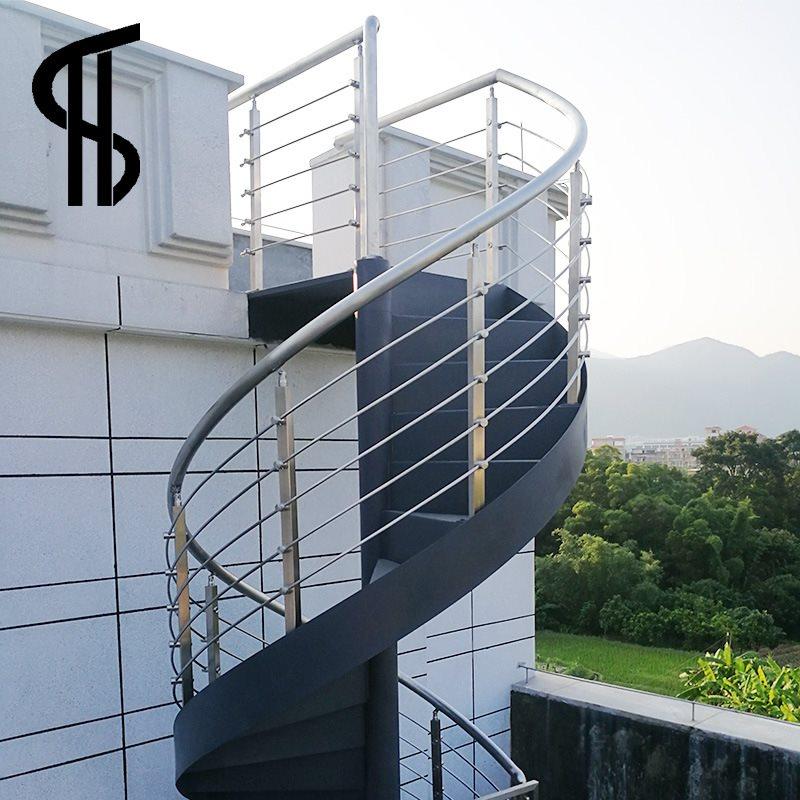 热销室外旋转不锈钢楼梯 户外