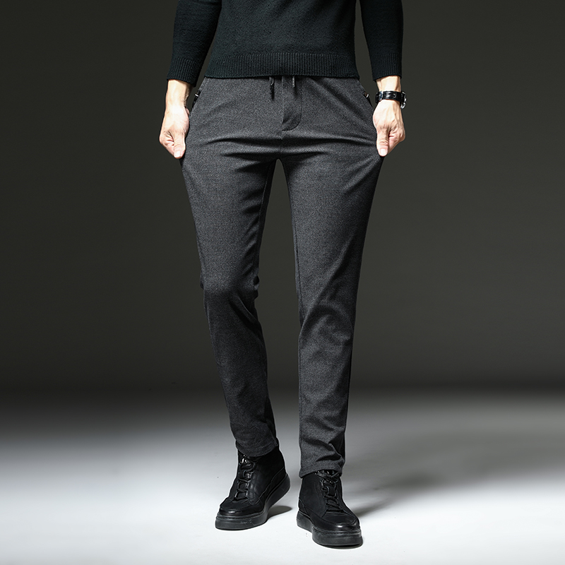 man new pattern Autumn and winter Korean Edition Self cultivation Elastic force Casual pants Straight Versatile trousers fashion Feet trousersin the Men's clothing, Casual pants category - from Buy2taobao.com to provide professional Taobao agent buy service