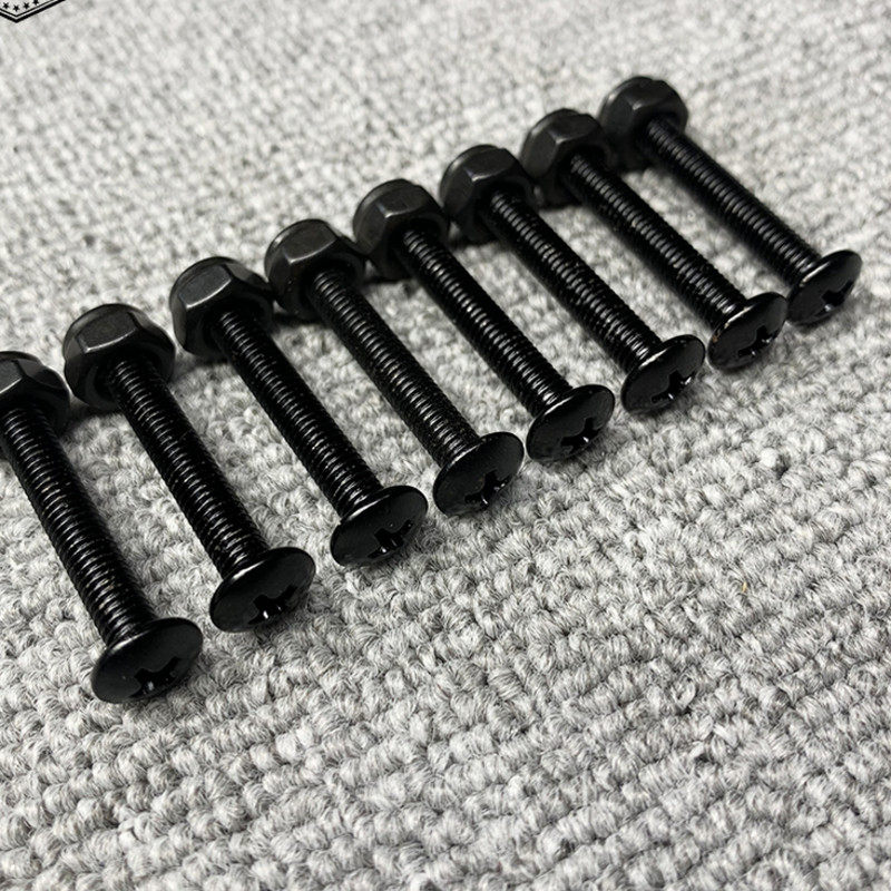 蘑菇头伞头圆头加长长桥板面穿孔螺丝8个滑板滑板桥