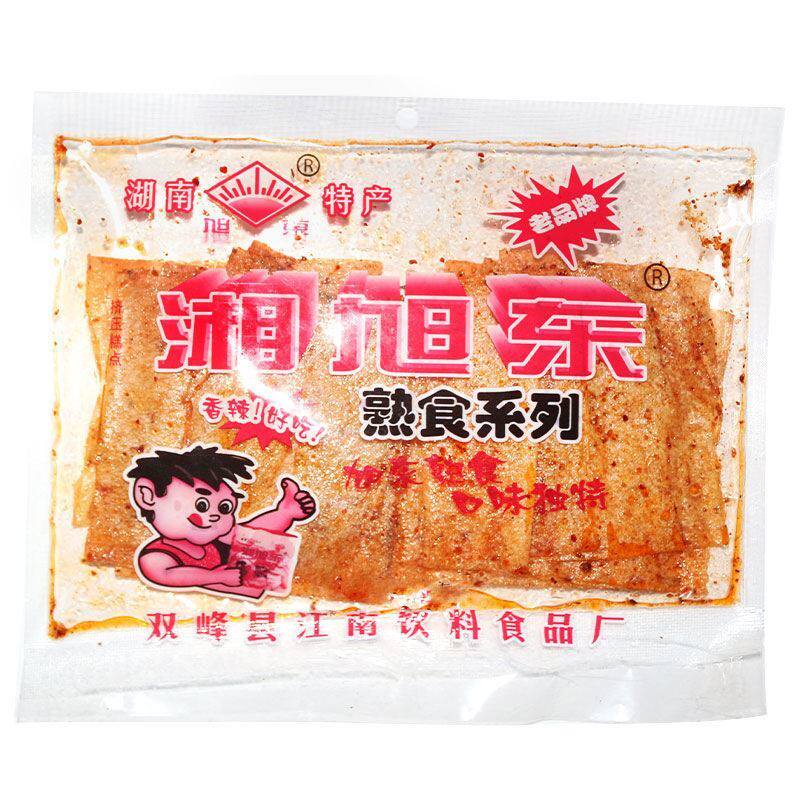湘旭东辣条麻辣片108g每包旭东豆皮片湖南双峰特产80儿时怀旧零食