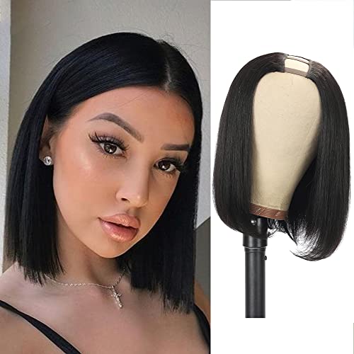 Mylene U Part Human Hair Wig For Black Women 12 inch Short B