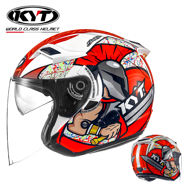 高档KYT摩托车头盔机车半盔双镜片车手赛道盔夏季半覆式男个性轻在类目 摩托车/装备/配件, 摩托车骑士装备, 摩托车头盔中 - 来自Buy2taobao.com提供专业的淘宝代购服务