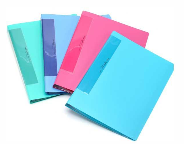 道林资料册30页翻页塑料插袋试卷收纳整理档案分类a4文件夹炫色