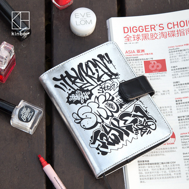 Kinbor 2017新品手帐本 朋克涂鸦风 一日一页型笔记本 计划本 A6|ruв категории электронный словарь/электрический бумажных книг/канцелярские принадлежности, бумажные книги, ноутбук/блокнот - от Buy2taobao.com для оказания профессиональной услуги покупки агента Taobao