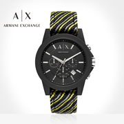 Armani genuine Armani watch men's black warrior top ten brands couple watch AX1334