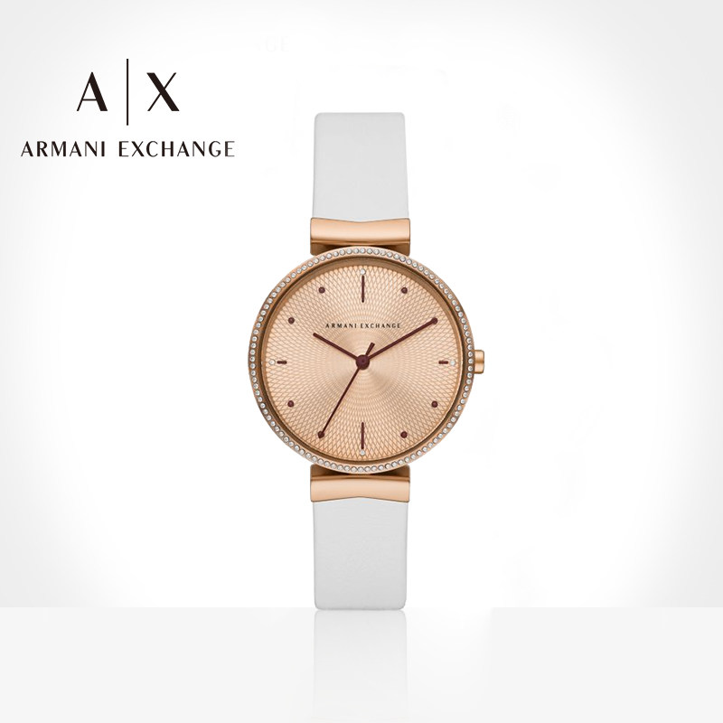 armani阿玛尼新品女士手表简约气质满天星女士腕表女ax5914