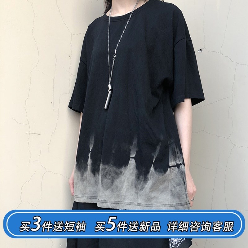 新因素國潮做舊水洗紮染ins網紅風短袖街舞嘻哈潮牌男女寬松T恤在類目 男裝, T恤中 - 來自Buy2taobao.com提供專業的淘寶代購服務