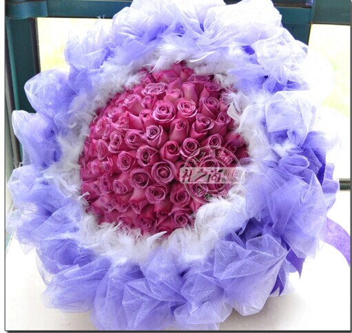 紫玫瑰 网上订花送花上门 鲜花速递苏州鲜花店生日爱情祝福