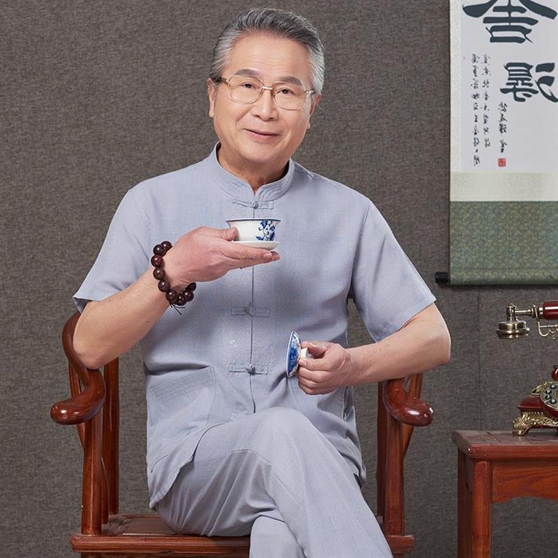 青年汉服民族风上衣一套单件棉麻演出套装中国风中老年唐装男短袖在类目 男装, 民族服装中 - 来自Buy2taobao.com提供专业的淘宝代购服务