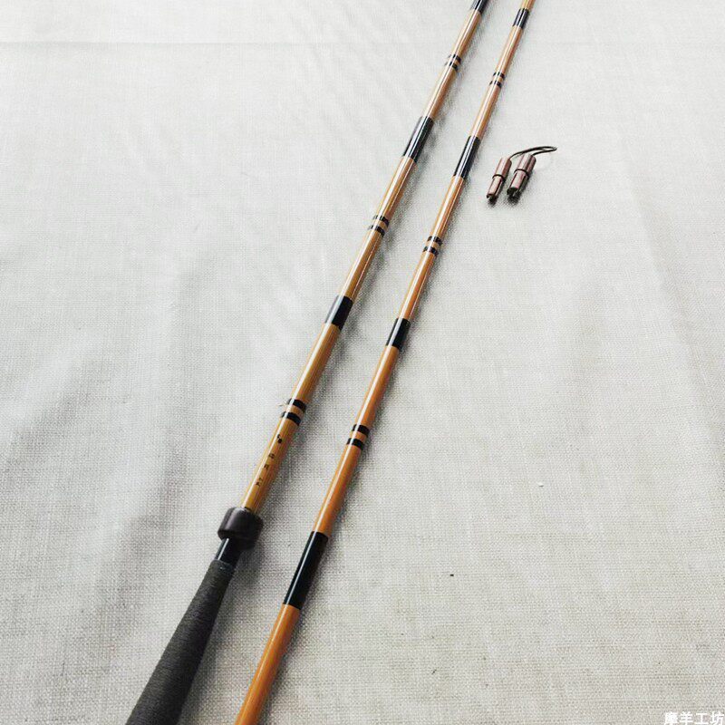5写乐日本并继插接野钓中古二手户外碳素鱼竿手竿钓杆