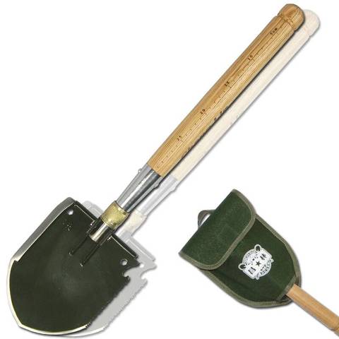 昌林 陆虎wjq-308a户外工兵铲 中国全能军锹 铲子多功能折叠钓鱼