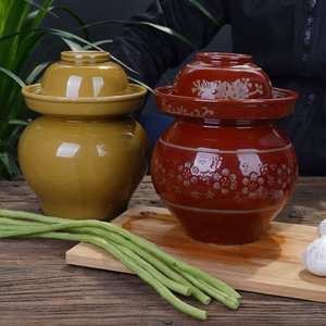 腐乳辣椒豆瓣酱泡菜坛子带密封盖大小号家用陶瓷老式腌菜土坛罐子