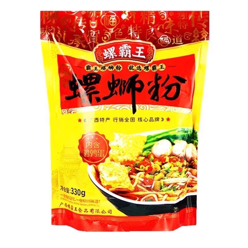 【多人团】螺霸王经典原味螺蛳粉330g*3袋速食方便面米粉广西特产