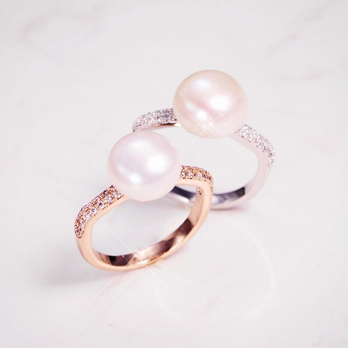 18 New year's new style of retro Irregular Refinement Single row crystal Pearl Ring superior quality Send his girlfriend ceremonyin the Accessories/Fashion Jewelry, Ring/Ring category - from Buy2taobao.com to provide professional Taobao agent buy service