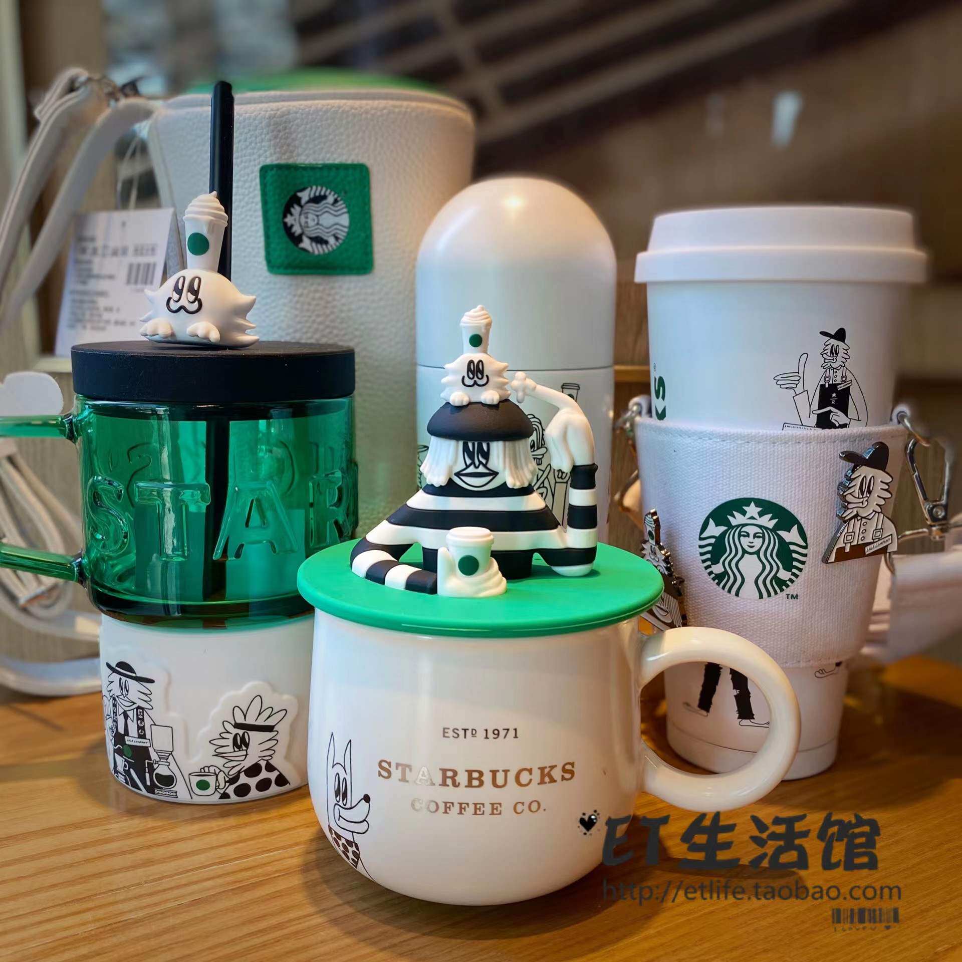 马克杯 星巴克_2021星巴克杯子 万圣 限量新款咖啡家族联名双肩包玻璃