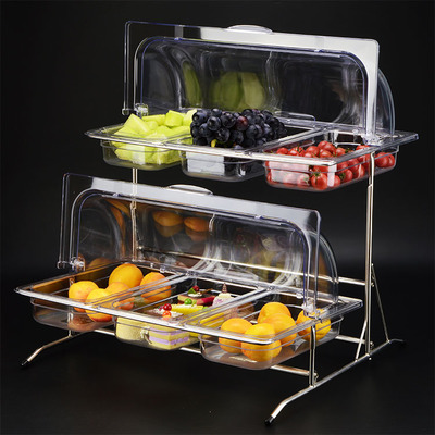 European style double-deck Cake A snack Dessert Buffet Display rack With cover Transparent cover fruit bread Tray multi-storeyin the Tableware , Tableware , Fruit bowl/Fruit plate/Hamper category - from Buy2taobao.com to provide professional Taobao agent buy service