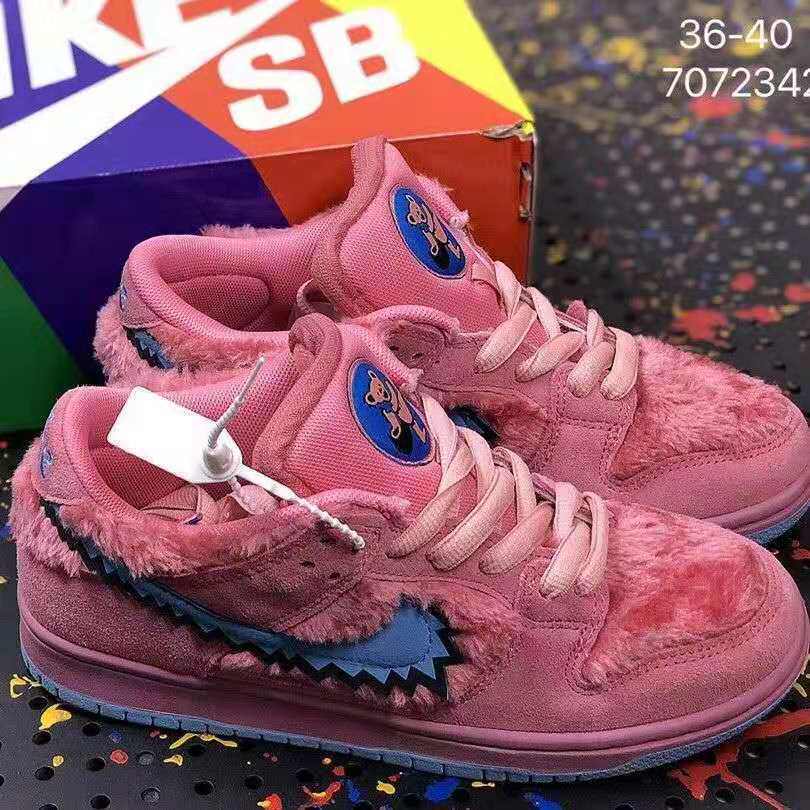 新款sb dunk low三只熊个性跳舞小熊滑板鞋男女休闲运动鞋情侣鞋